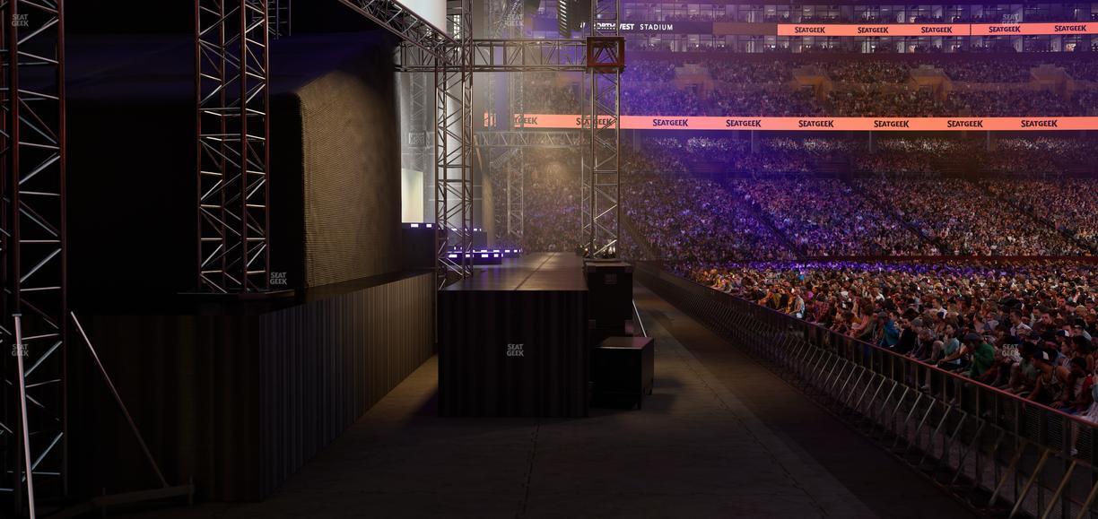 Northwest Stadium - Section 104 Seat View