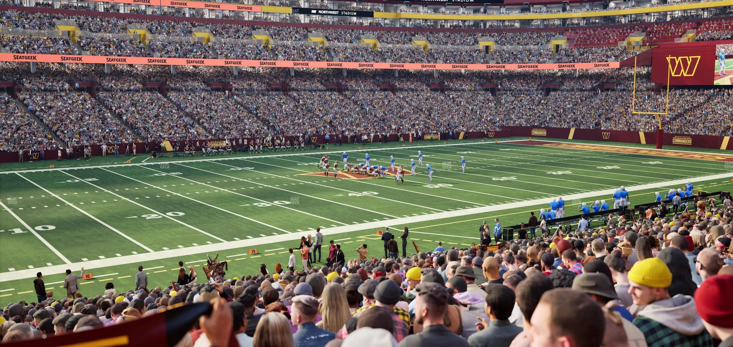 Northwest Stadium - Section 104 Seat View