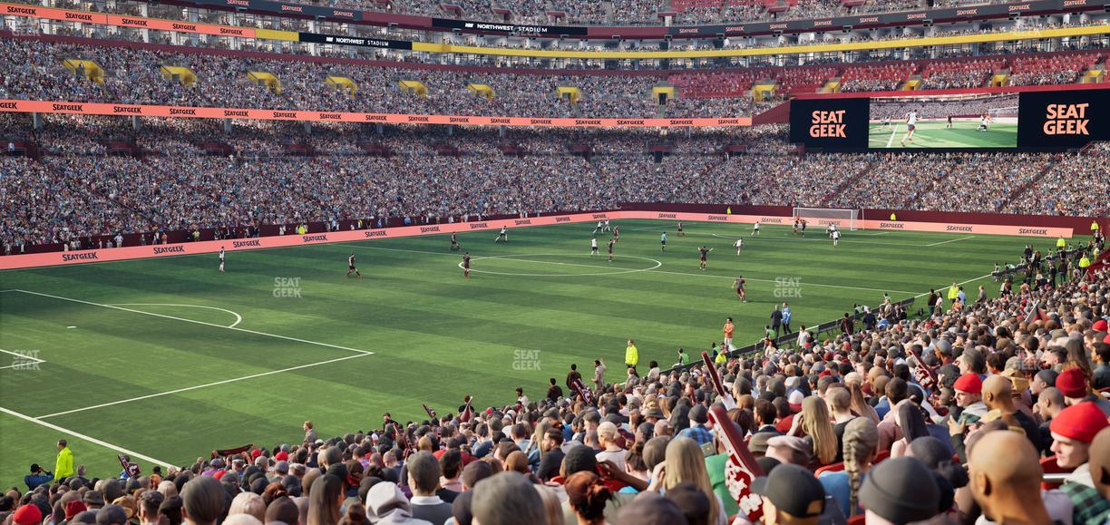 Northwest Stadium - Section 106 Seat View