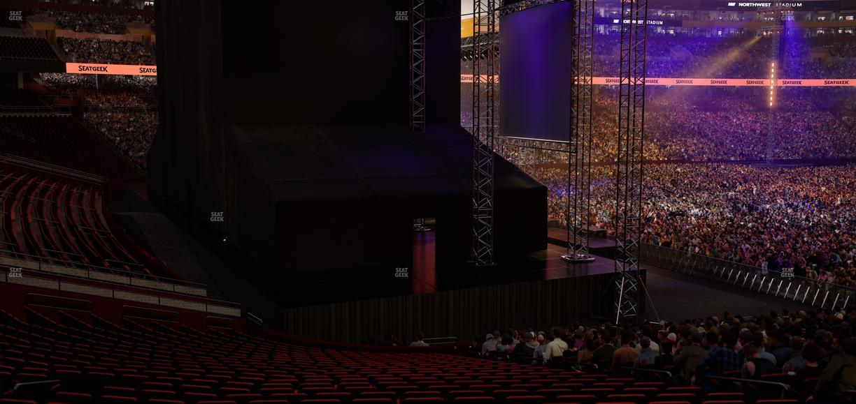 Northwest Stadium - Section 106 Seat View