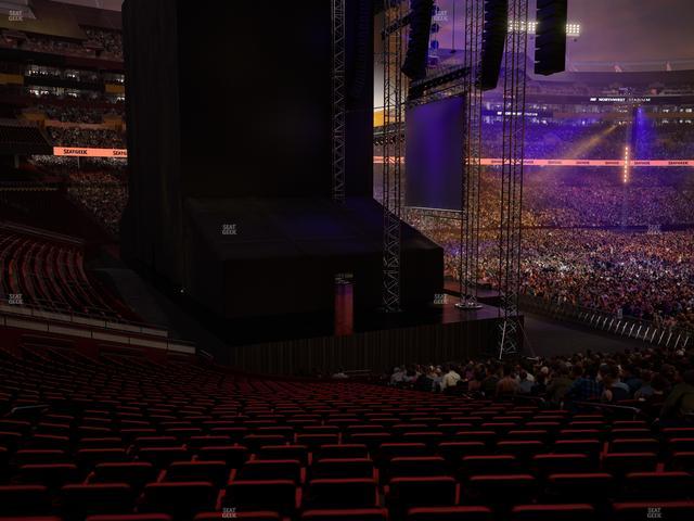 Northwest Stadium - Section 106 Seat View