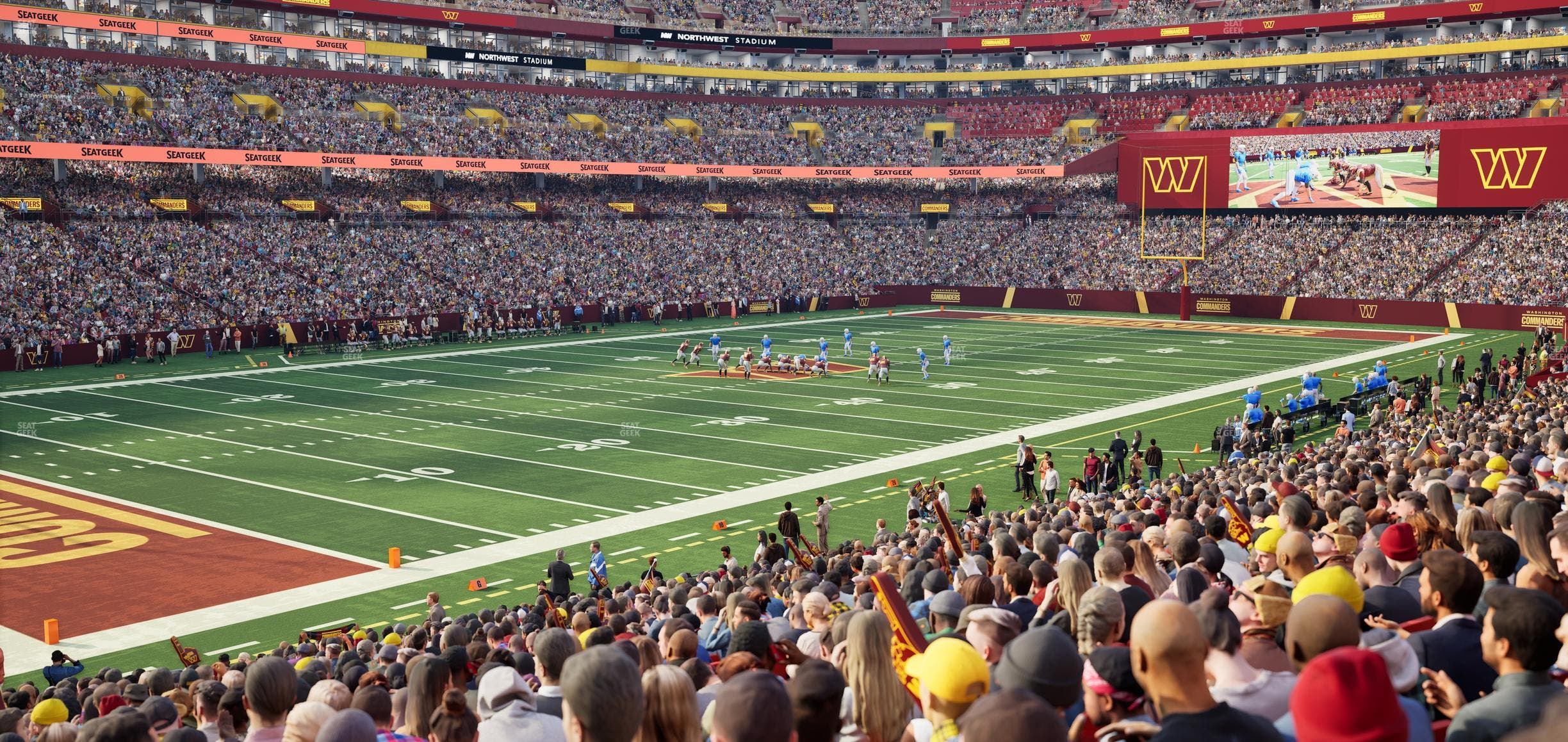 Northwest Stadium - Section 106 Seat View