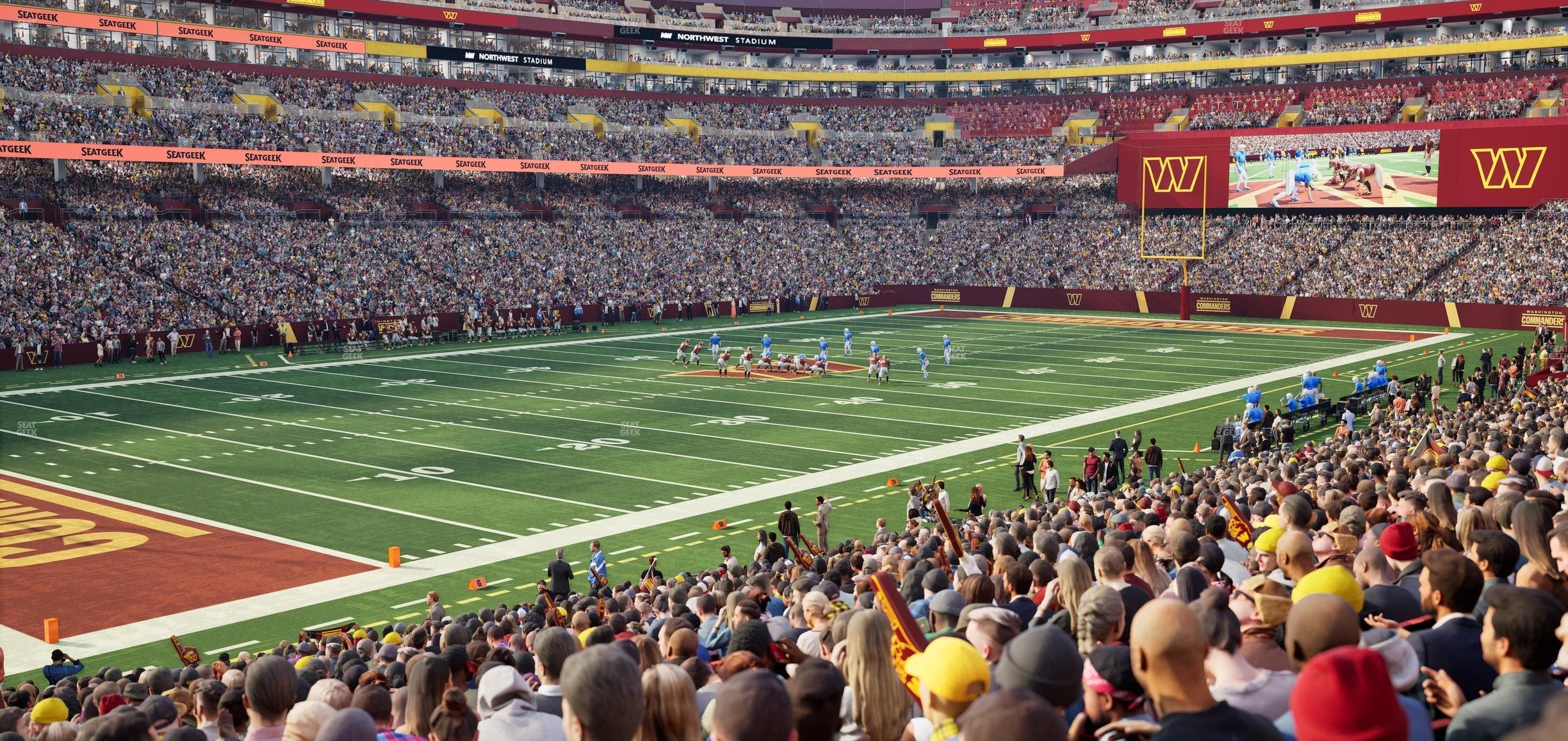 Northwest Stadium - Section 106 Seat View
