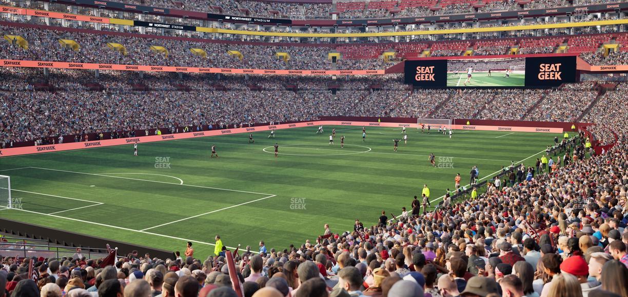 Northwest Stadium - Section 107 Seat View