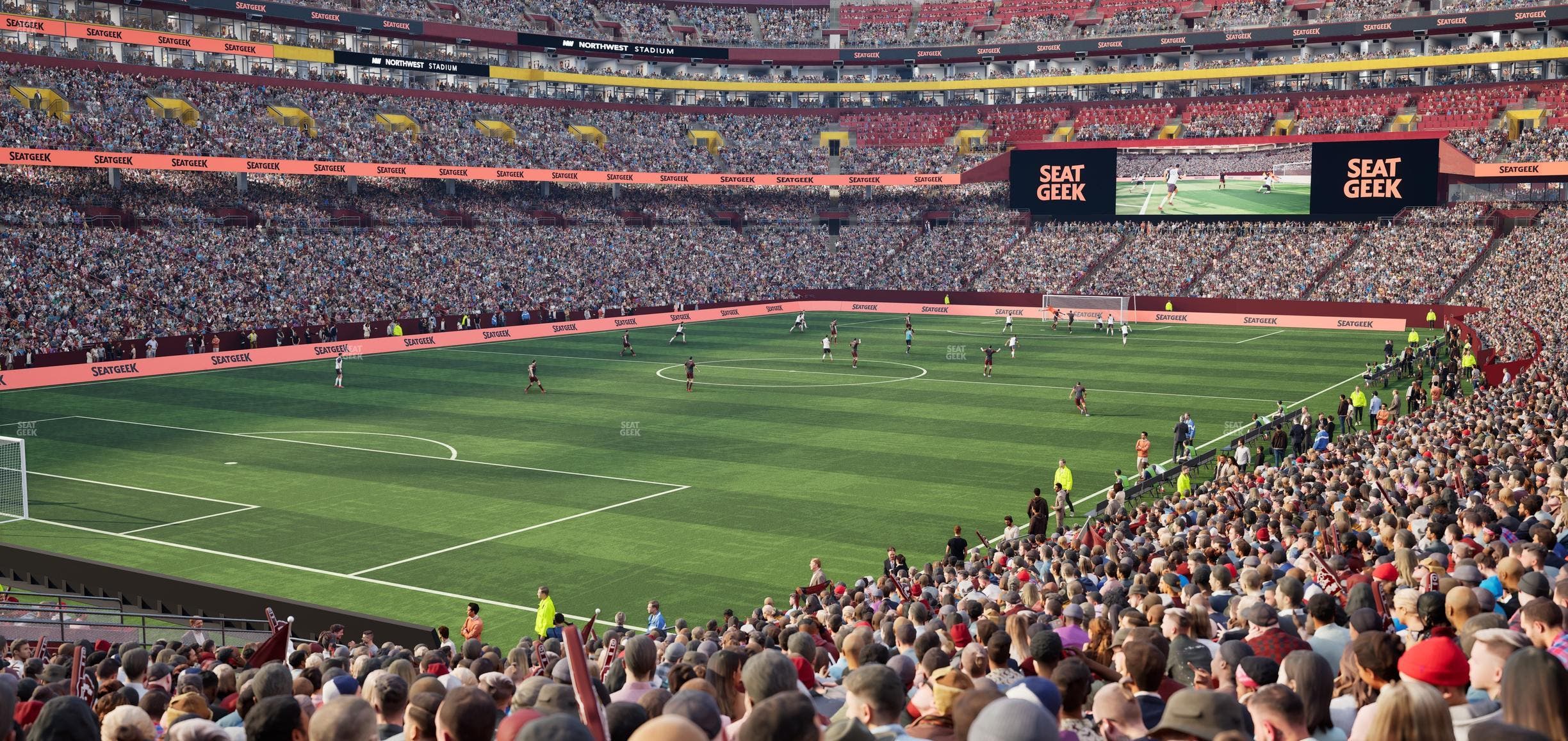 Northwest Stadium - Section 107 Seat View