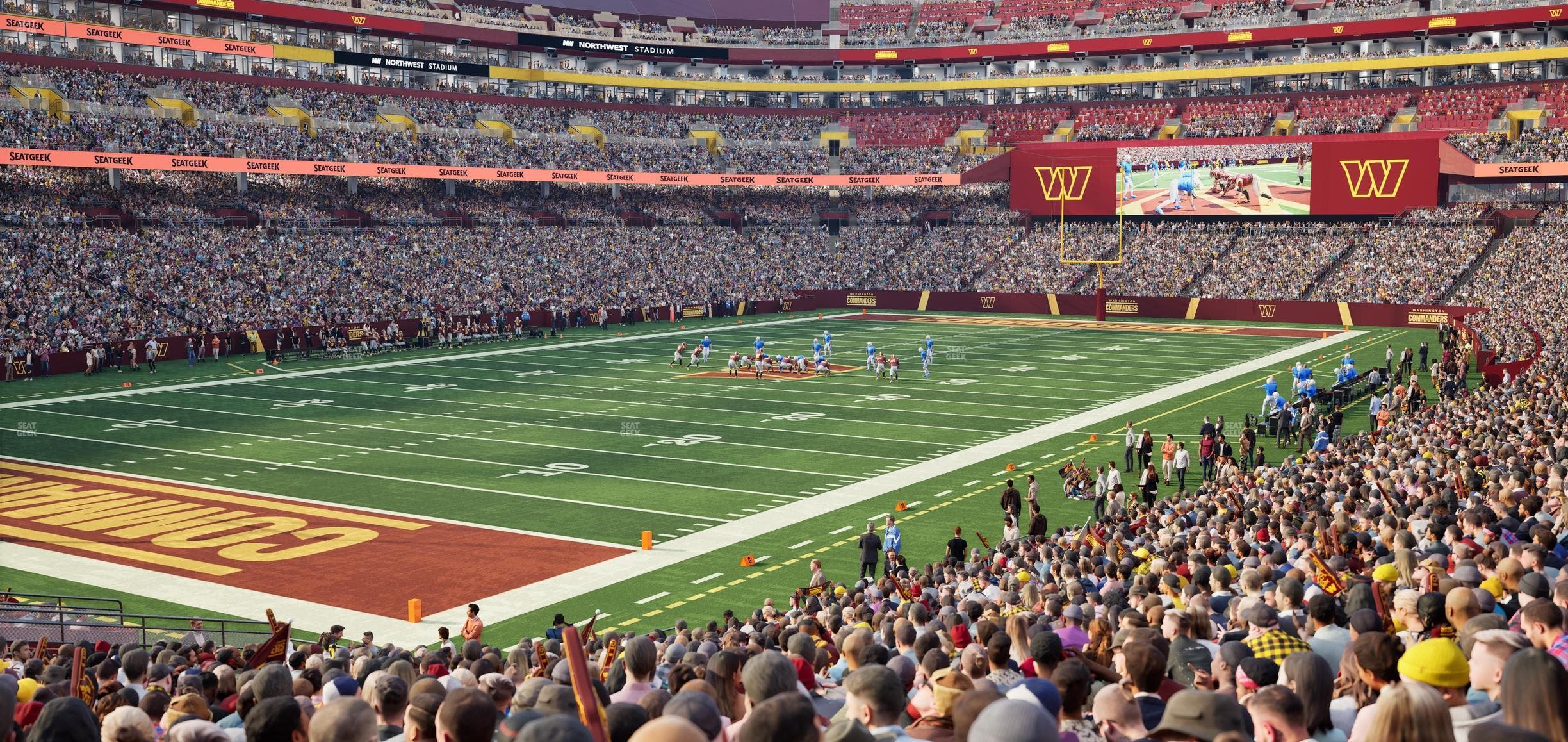 Northwest Stadium - Section 107 Seat View