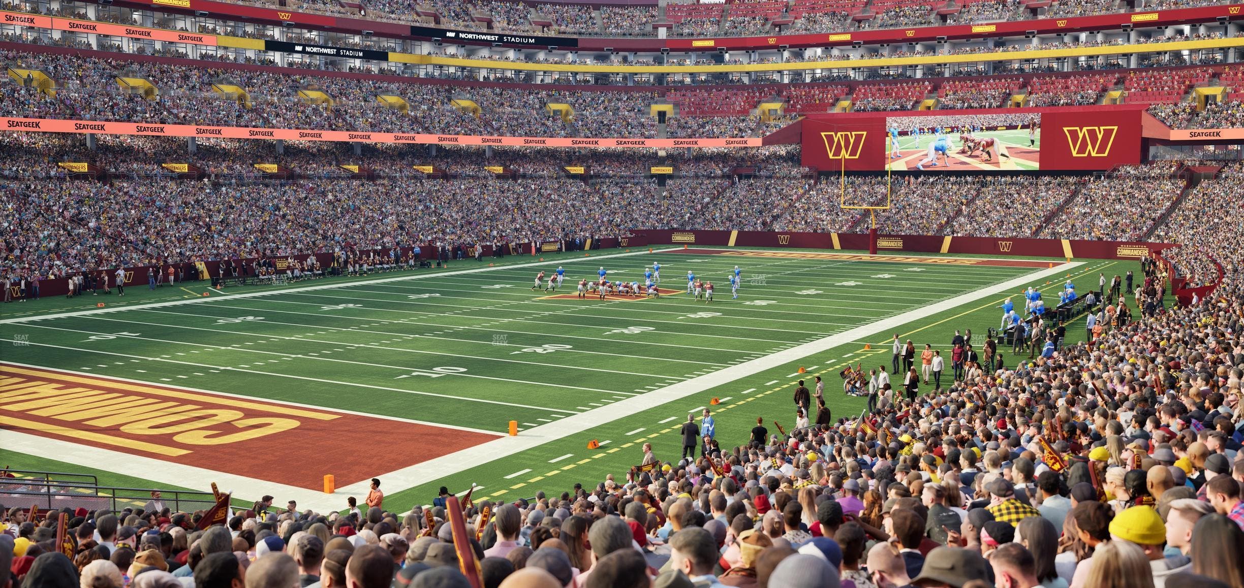 Northwest Stadium - Section 107 Seat View