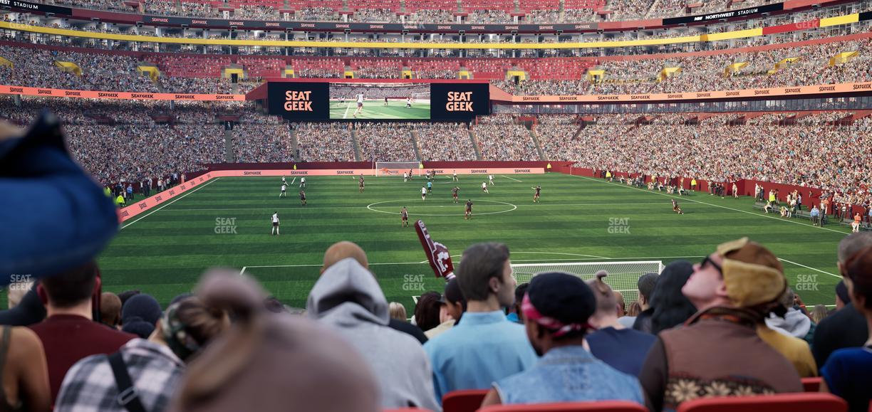 Northwest Stadium - Section 112 Seat View