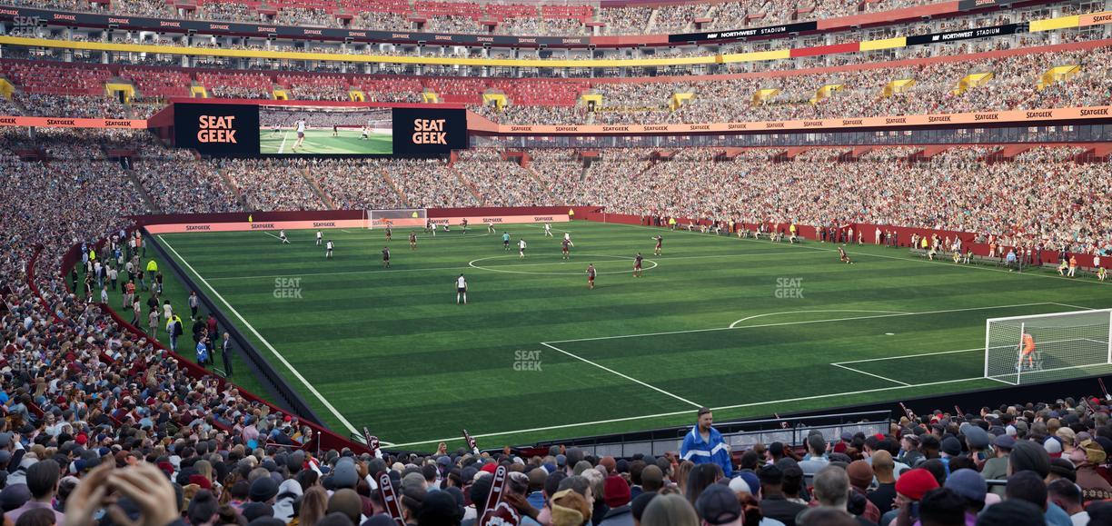 Northwest Stadium - Section 114 Seat View