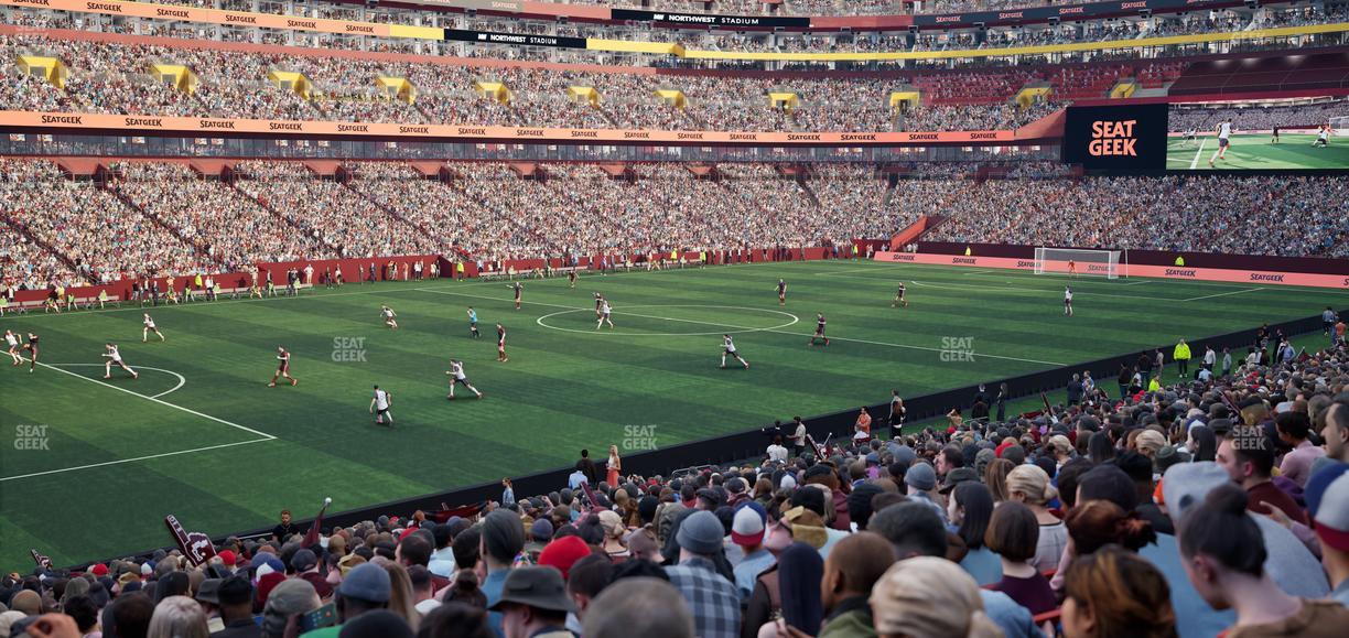 Northwest Stadium - Section 126 Seat View