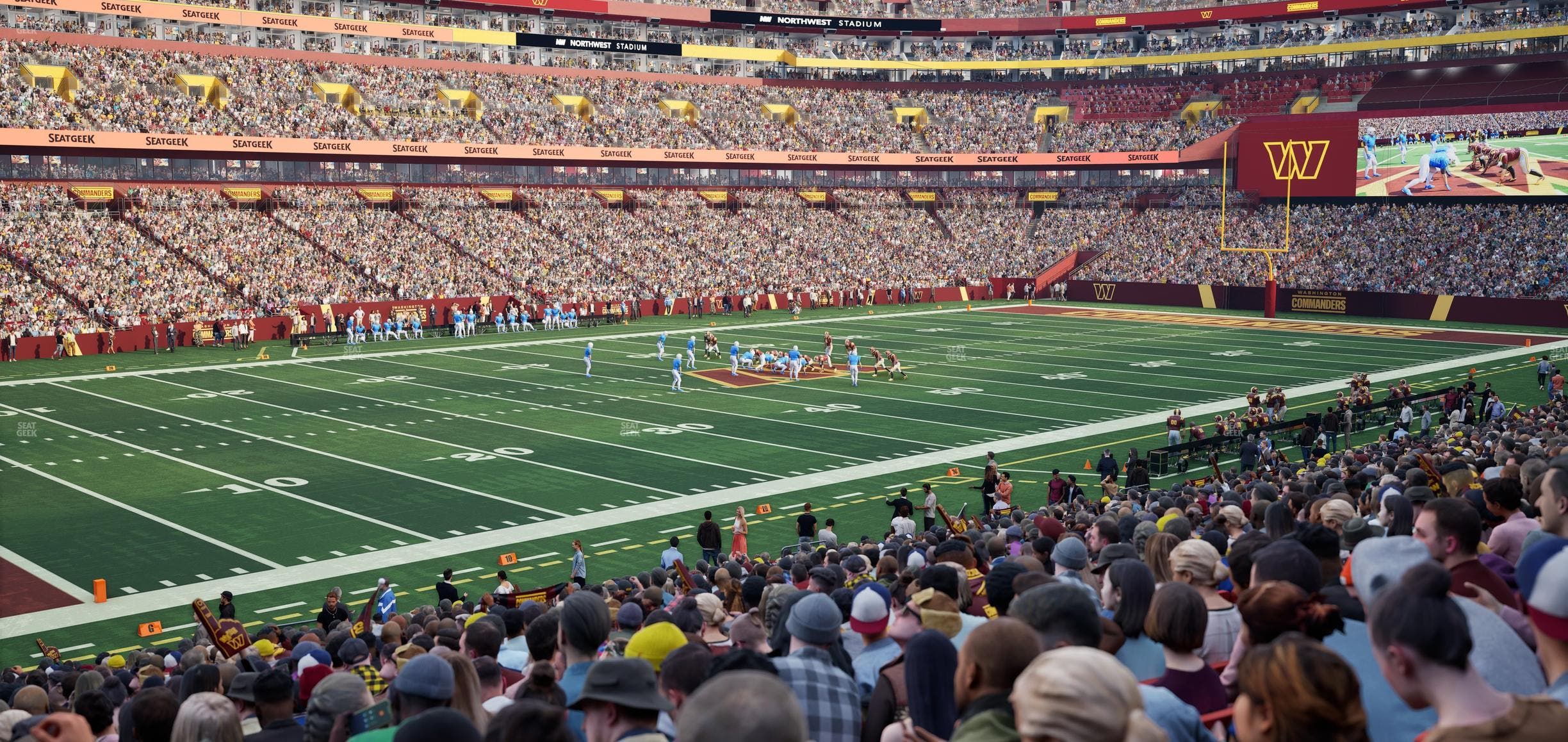 Northwest Stadium - Section 126 Seat View