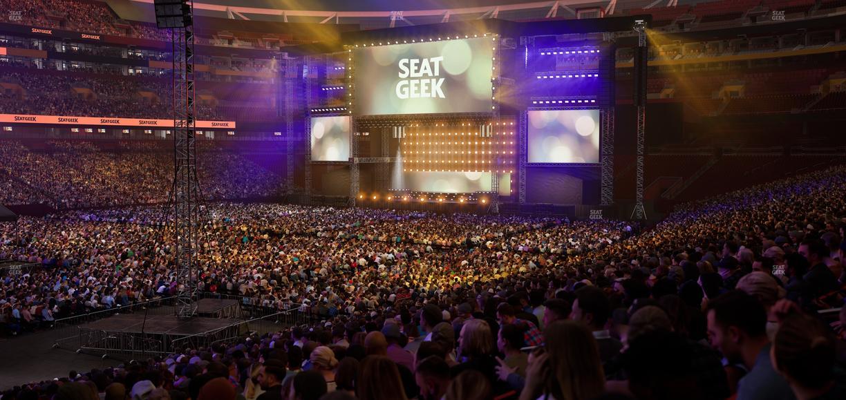 Northwest Stadium - Section 126 Seat View