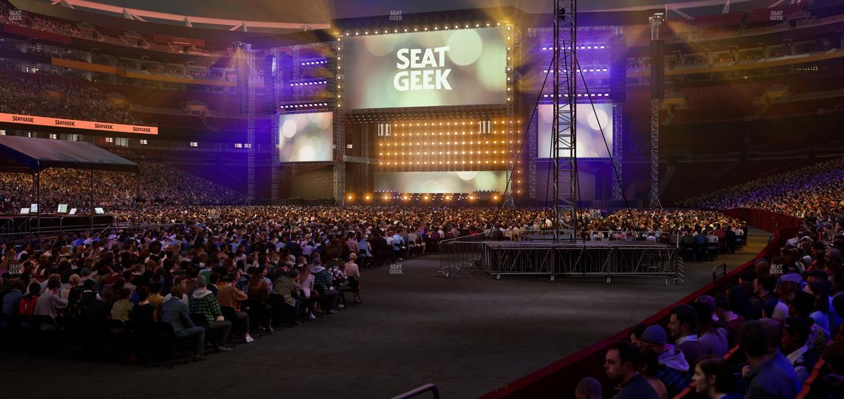 Northwest Stadium - Section 127 Seat View