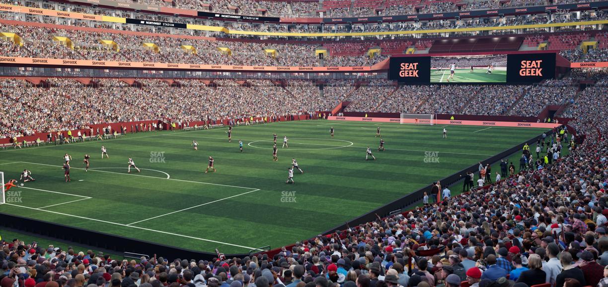 Northwest Stadium - Section 128 Seat View