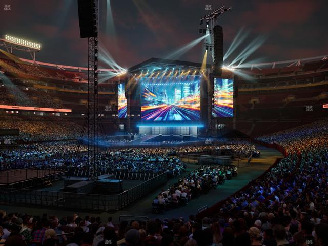 Northwest Stadium - Section 129 Seat View