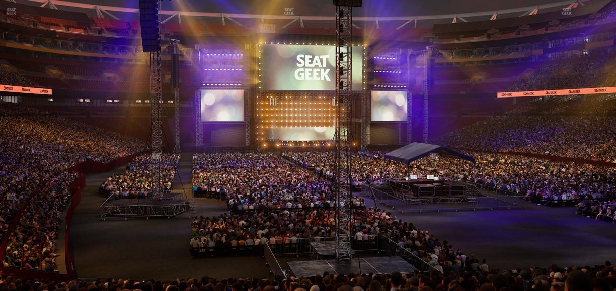 Northwest Stadium - Section 134 Seat View