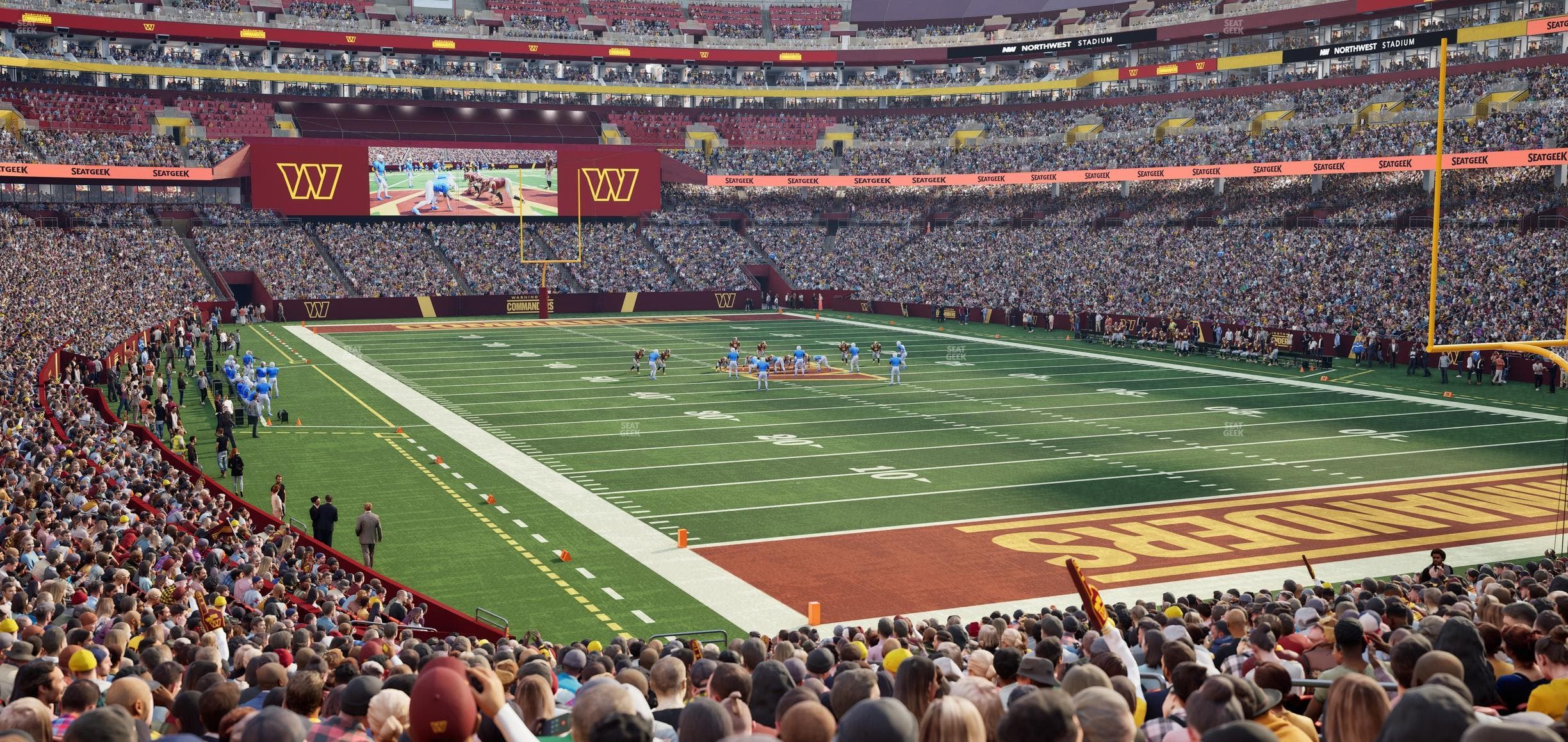 Northwest Stadium - Section 135 Seat View