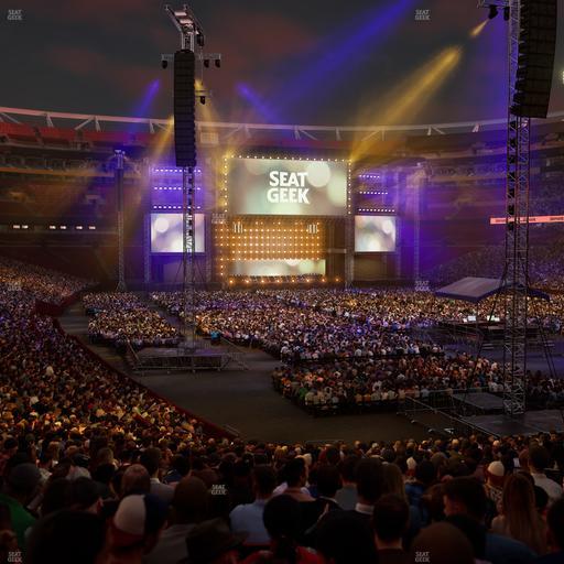 Northwest Stadium - Section 135 Seat View