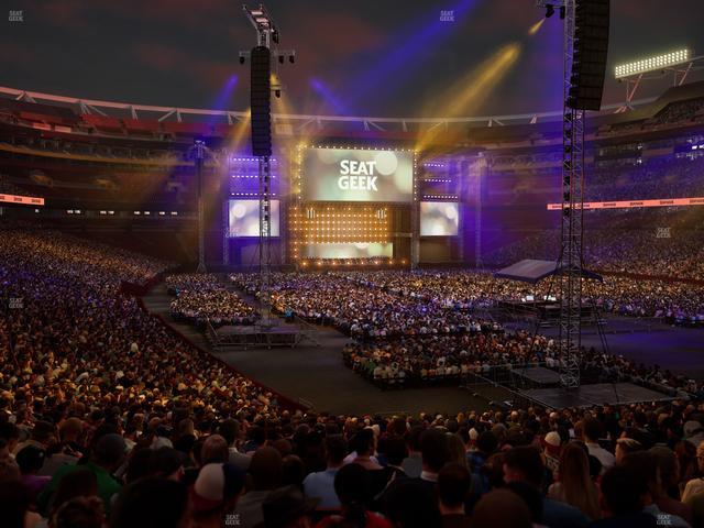 Northwest Stadium - Section 135 Seat View