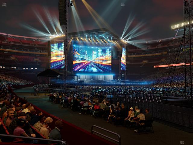 Northwest Stadium - Section 135 Seat View