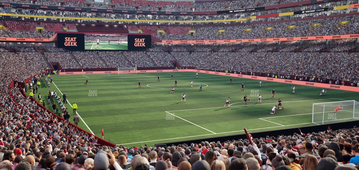 Northwest Stadium - Section 135 Seat View