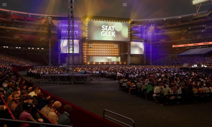 Northwest Stadium - Section 135 Seat View