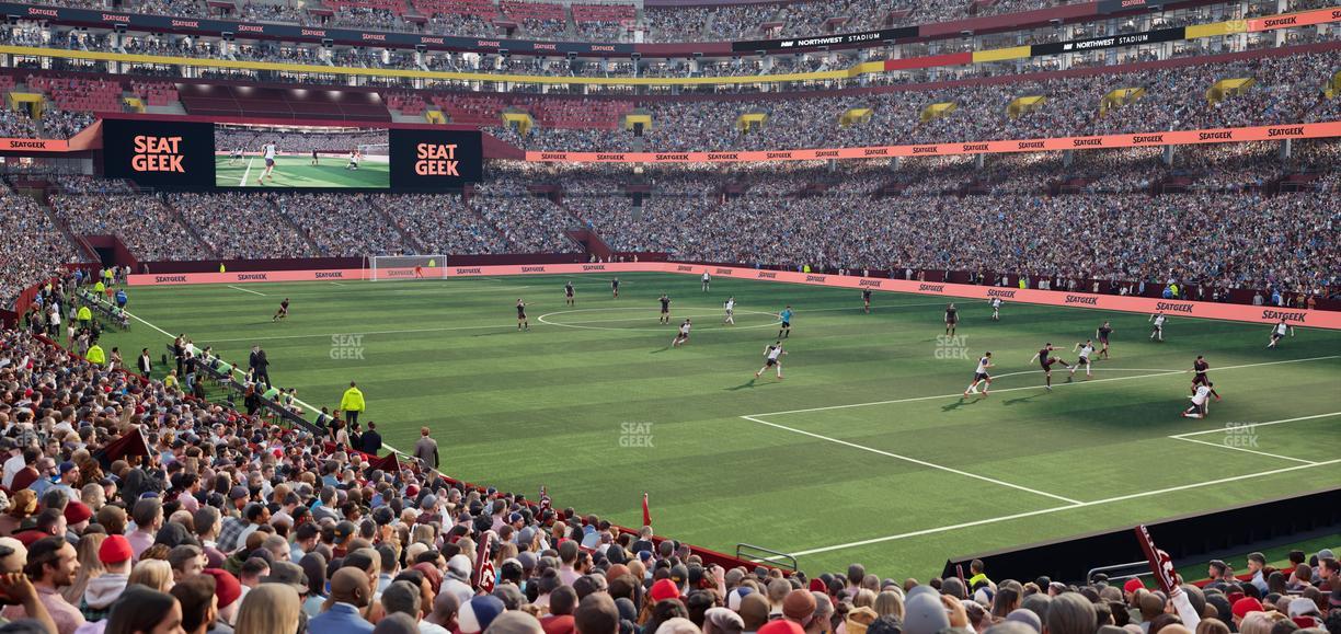 Northwest Stadium - Section 136 Seat View