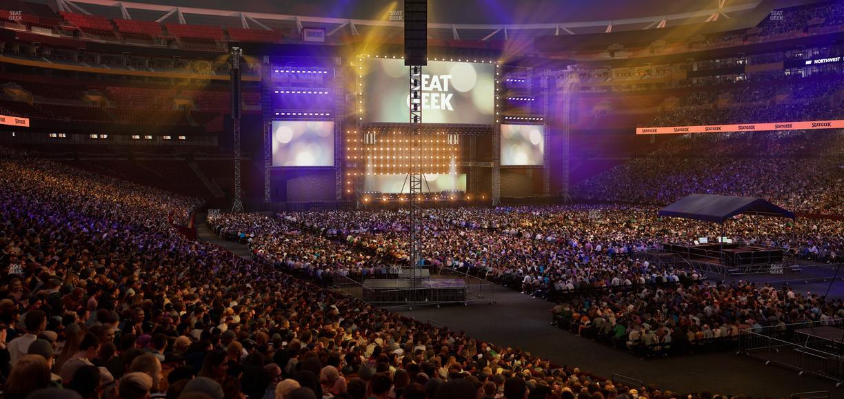 Northwest Stadium - Section 136 Seat View