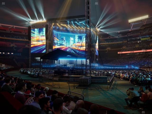 Northwest Stadium - Section 139 Seat View