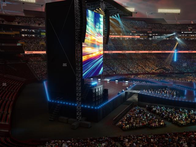Northwest Stadium - Section 305 Seat View