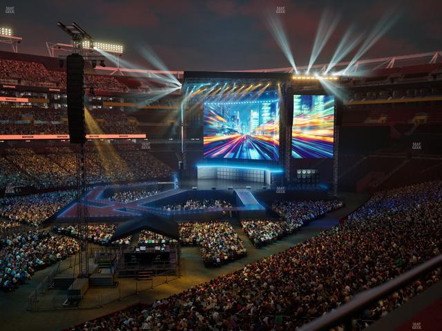 Northwest Stadium - Section 325 Seat View