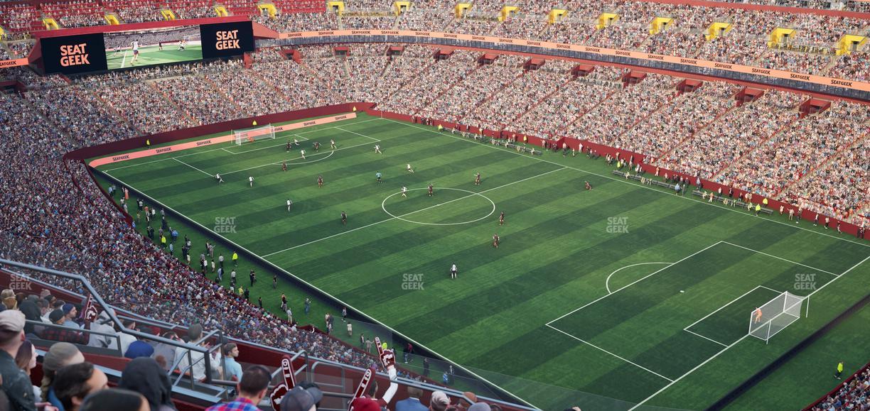 Northwest Stadium - Section 421 Seat View