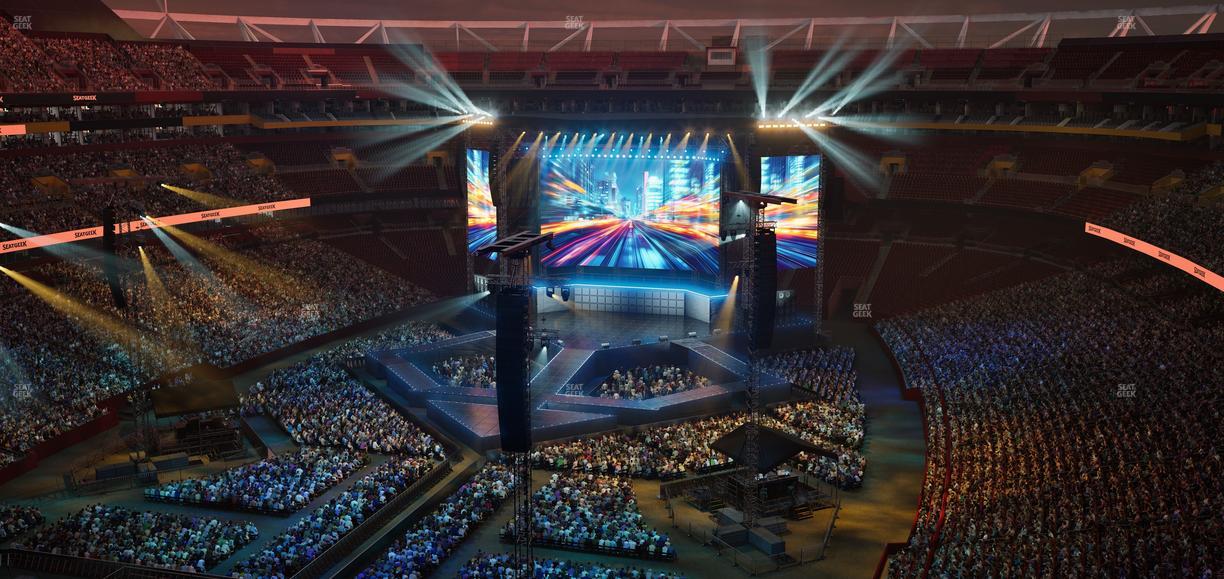 Northwest Stadium - Section 438 Seat View