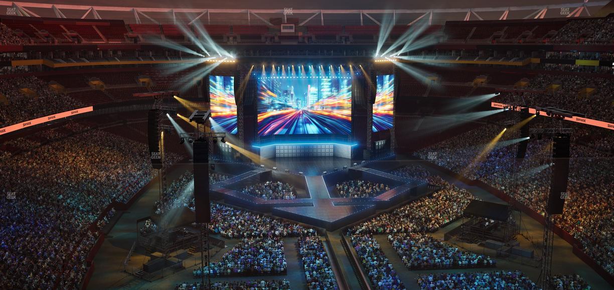 Northwest Stadium - Section 442 Seat View