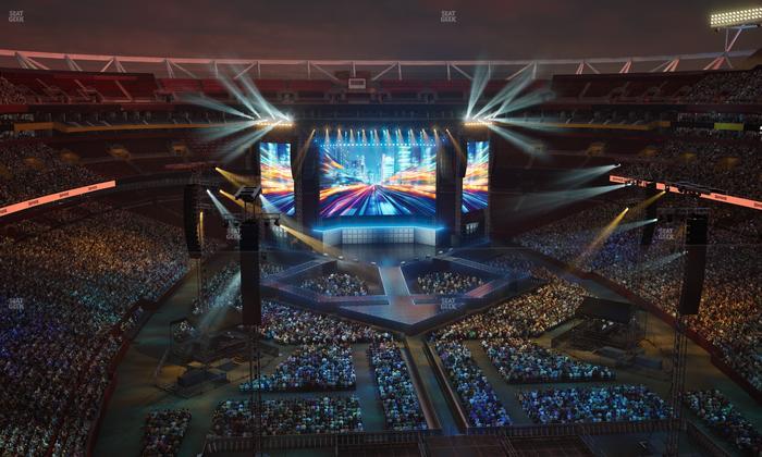 Northwest Stadium - Section 442 Seat View