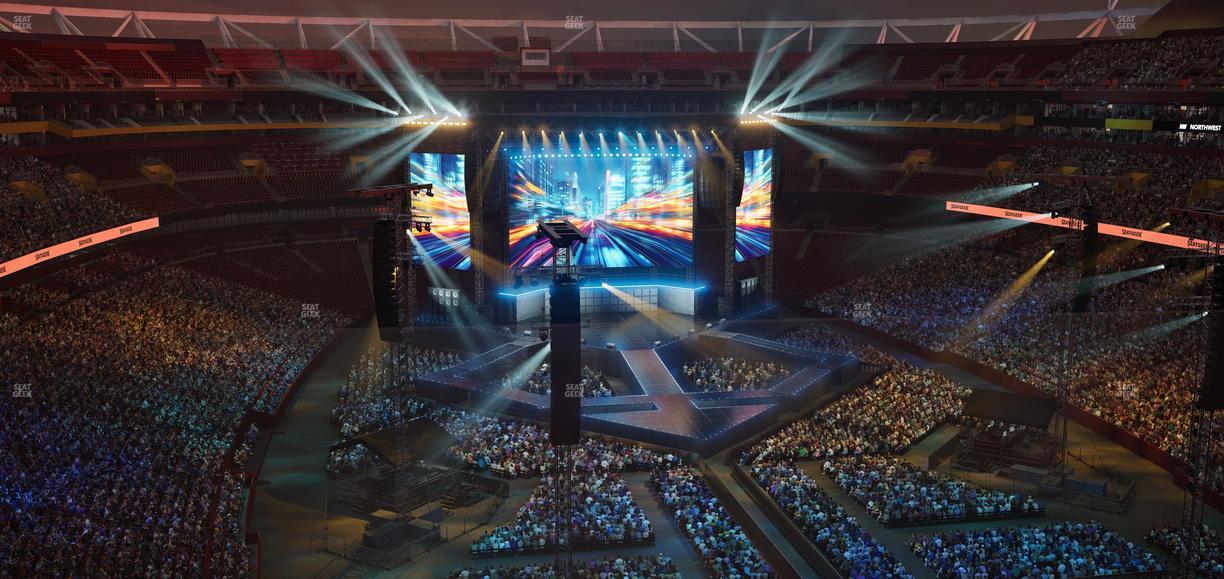 Northwest Stadium - Section 443 Seat View