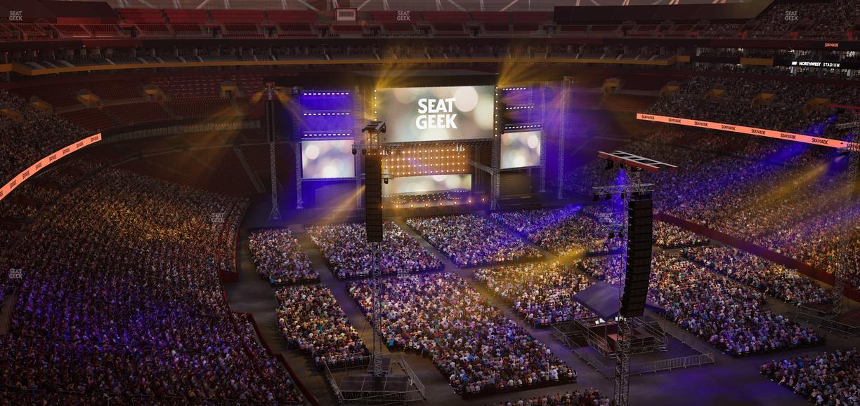 Northwest Stadium - Section 445 Seat View