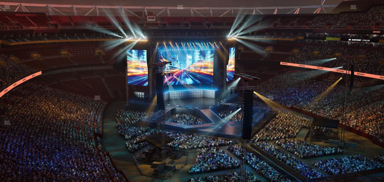 Northwest Stadium - Section 445 Seat View