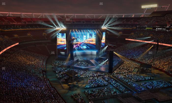 Northwest Stadium - Section 445 Seat View