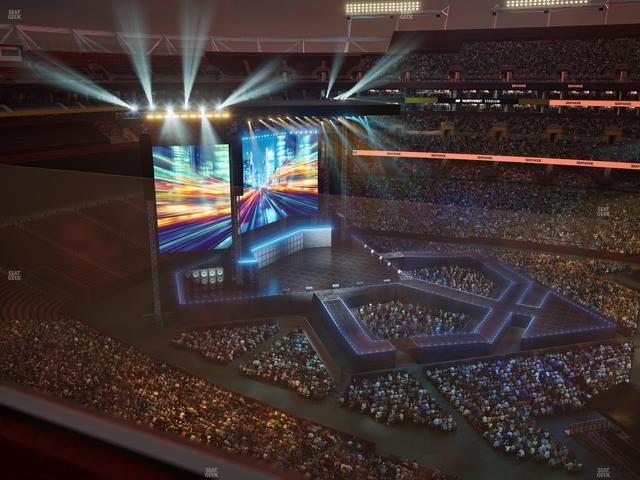 Northwest Stadium - Section 454 Seat View