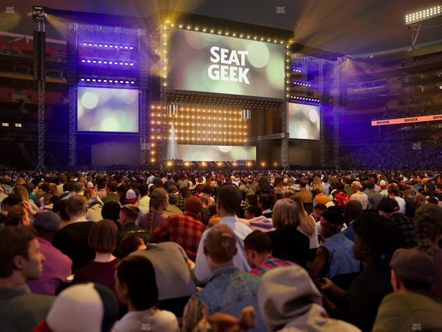 Northwest Stadium - Section Floor A 6 Seat View