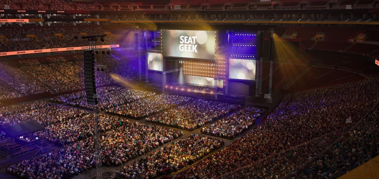 Northwest Stadium - Section Loge Suite East 389 Seat View