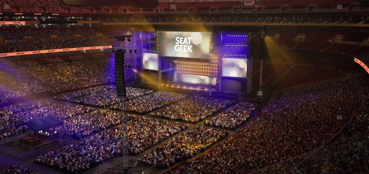 Northwest Stadium - Section Loge Suite East 391 Seat View