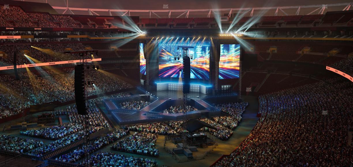 Northwest Stadium - Section Loge Suite East 396 Seat View