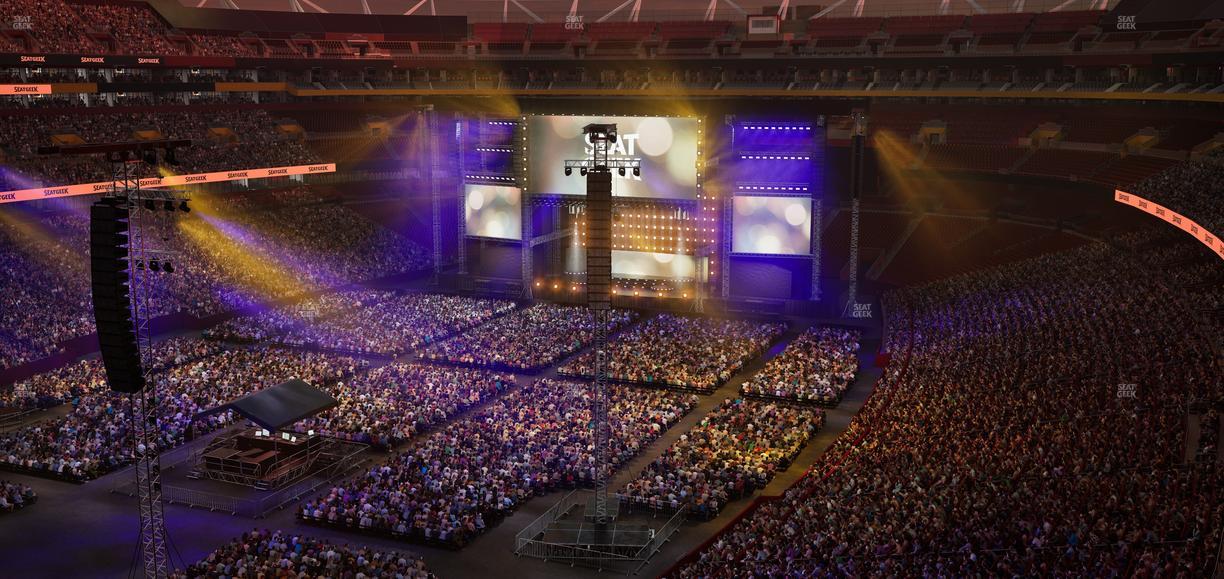 Northwest Stadium - Section Loge Suite East 396 Seat View