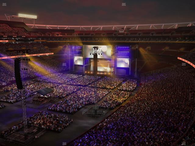 Northwest Stadium - Section Loge Suite East 396 Seat View