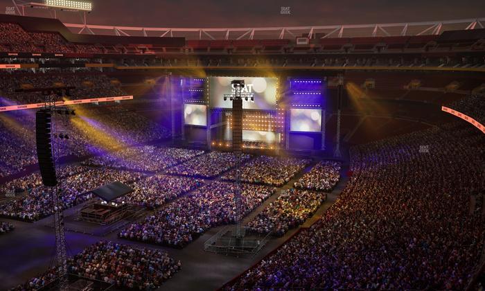 Northwest Stadium - Section Loge Suite East 396 Seat View