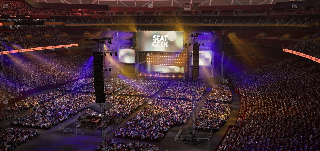 Northwest Stadium - Section Loge Suite East 400 Seat View