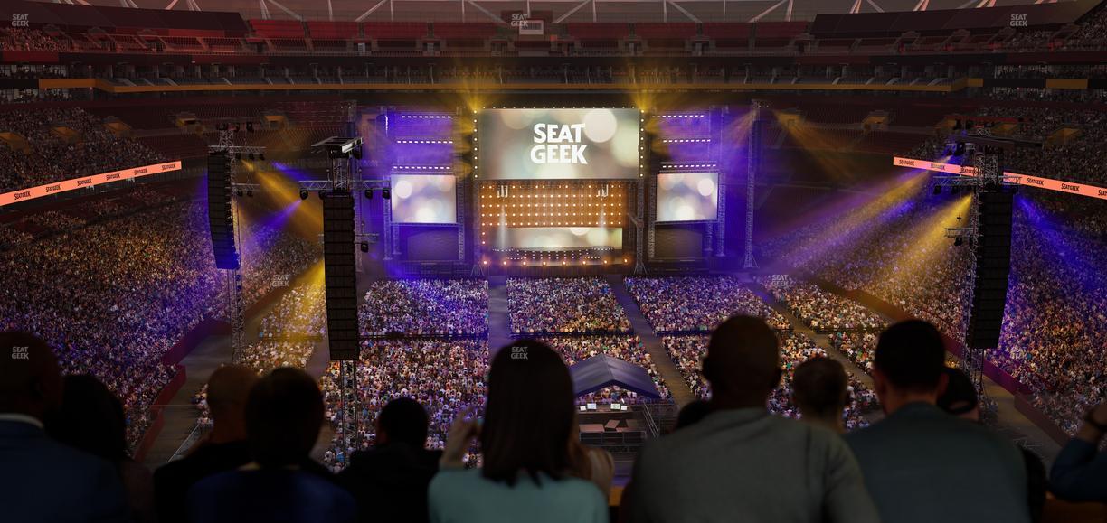 Northwest Stadium - Section Loge Suite East 411 Seat View