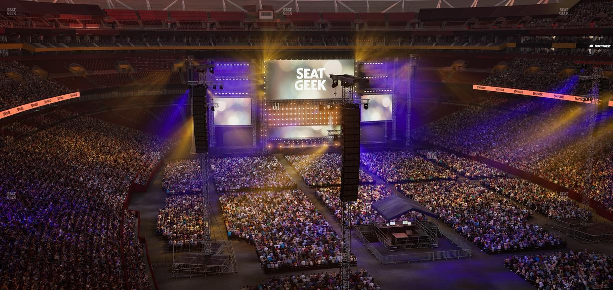 Northwest Stadium - Section Loge Suite East 417 Seat View